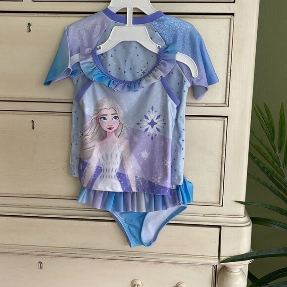 Disney Other - Disney Frozen 3 piece swim wear 2T
